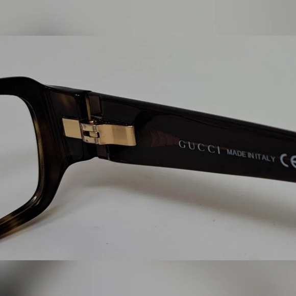 Gucci Eye Glasses Frames Havana Monogram Rectangle Logo Italy GG 3184 53-14-130 - Picture 4 of 14
